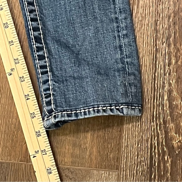 VIGOSS The New York Skinny Jeans Womens Size 3/4 Denim Rhinestones Ankle Stretch - Picture 15 of 16